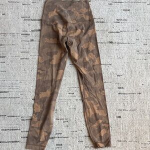 Lululemon Athletica Brown Camouflage Leggings